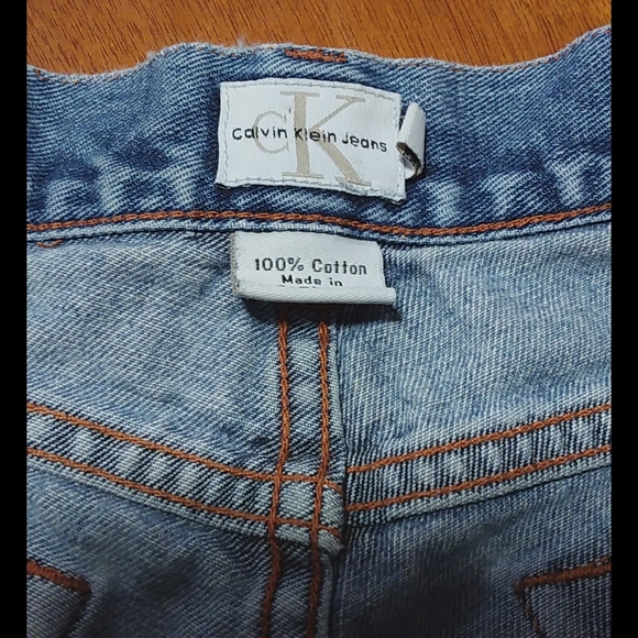 Calvin Kline Jean shorts size 7 - Picture 5 of 6